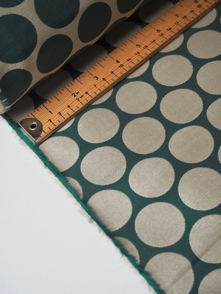 Green Polka Dot Jacquard