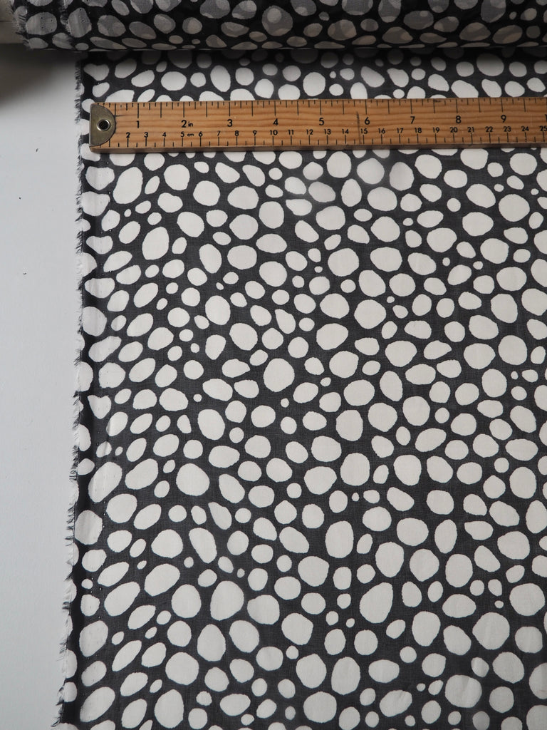 B+W Pebble Print Silk Chiffon