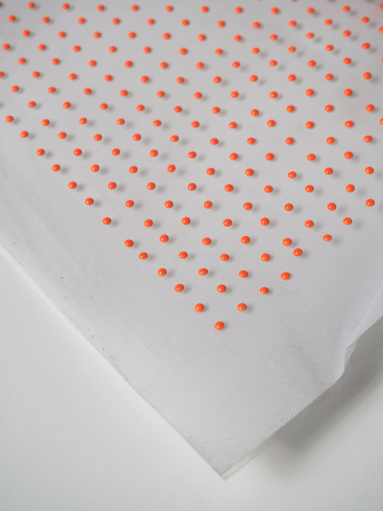 Neon Orange Dot Hotfix Sheet 3mm