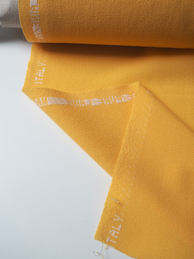 Yellow Wool Crepe