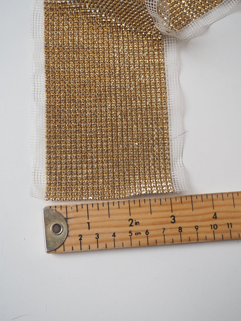 Swarovski Crystal + Gold Trim