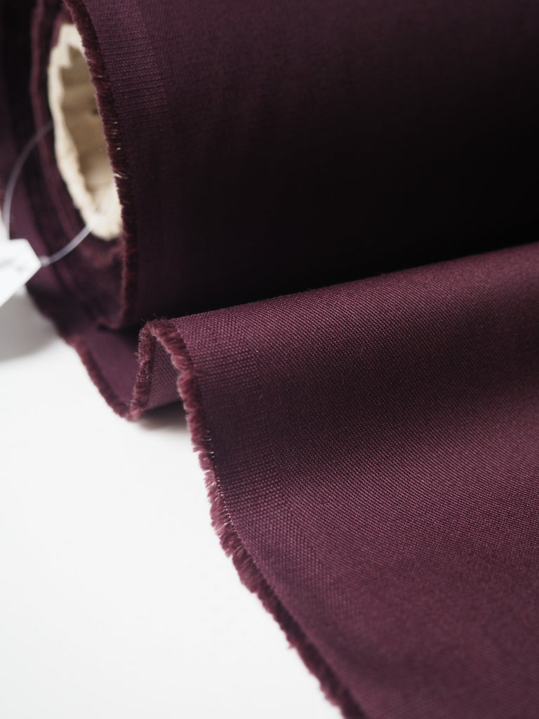 Burgundy Viscose/Poly Twill