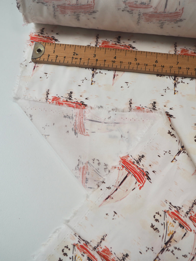 Sailboat Cotton Poplin