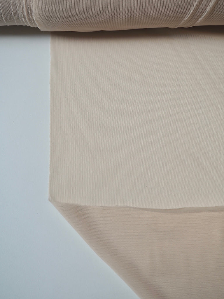 Pale Beige Stretch Mesh