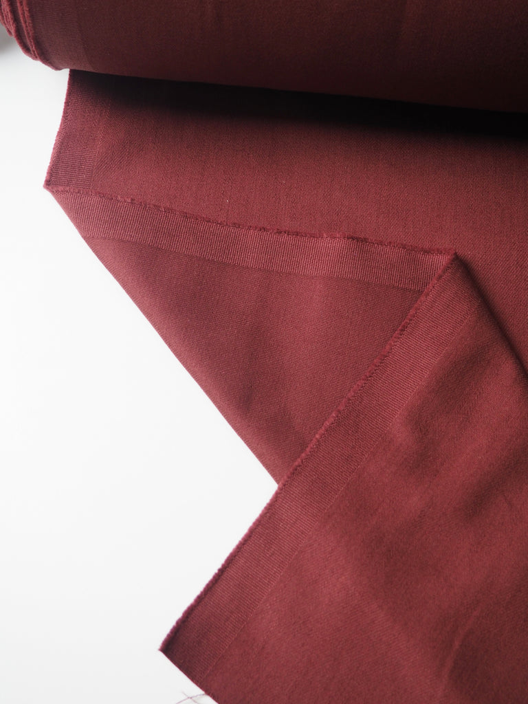 Maroon Cotton Twill