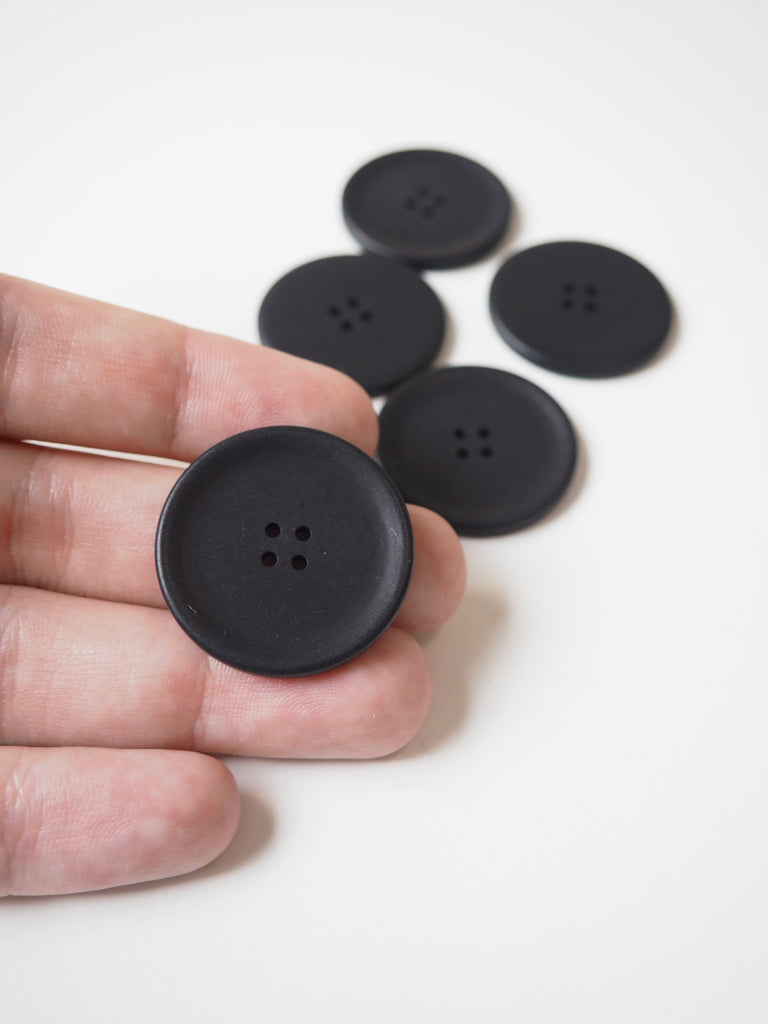 Black Corozo Buttons 30mm