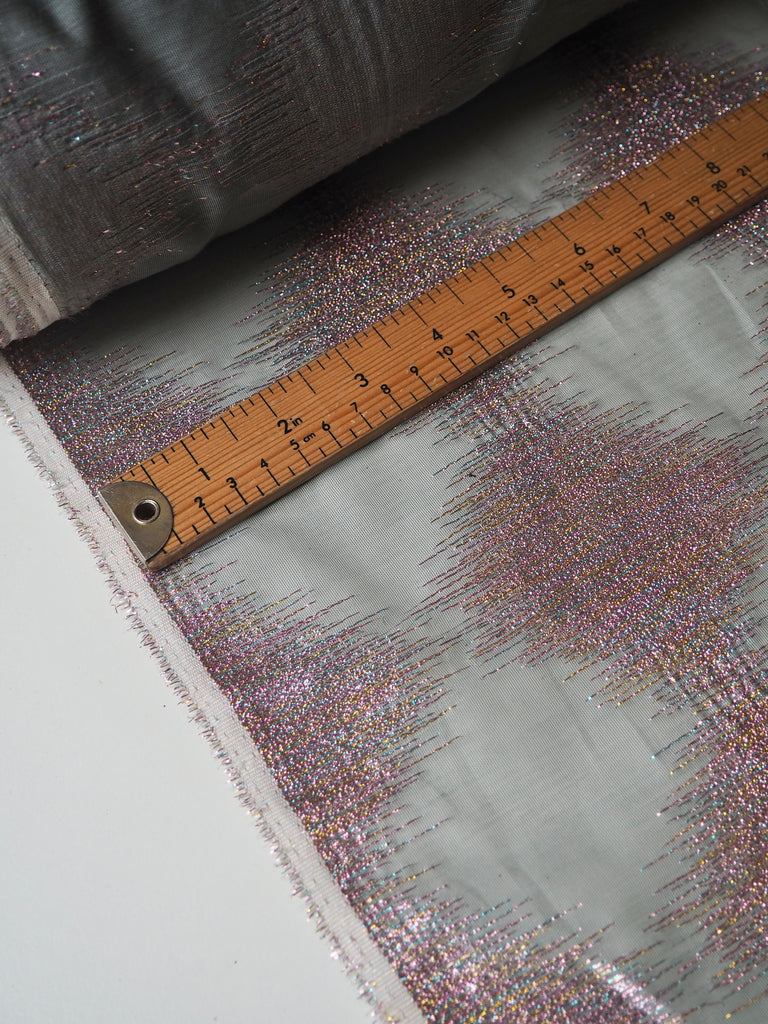 Pastel Rainbow Diamond Metallic Organza