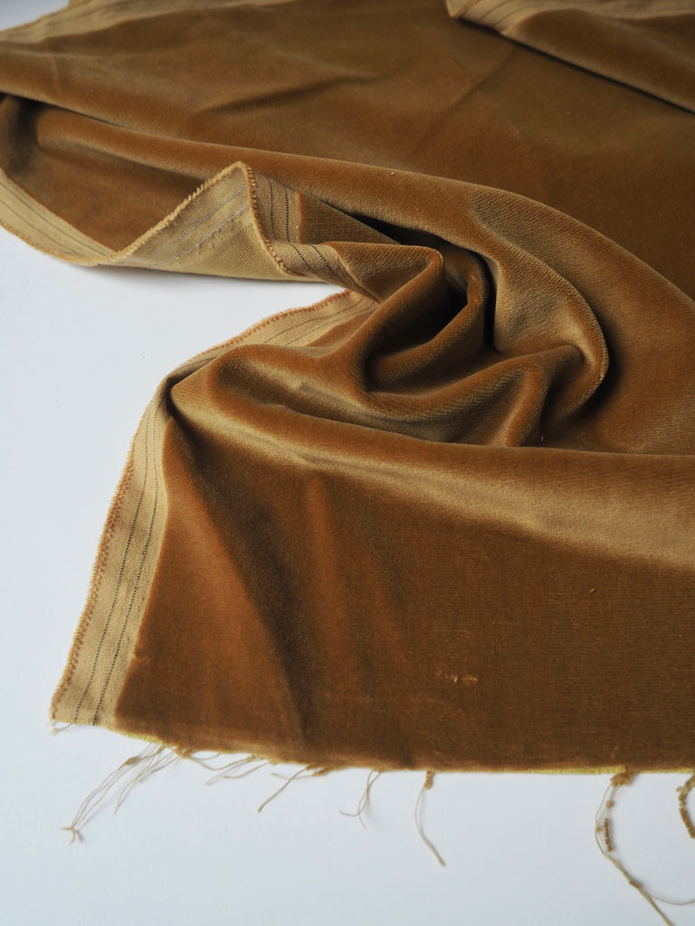 Mustard Cotton Velvet