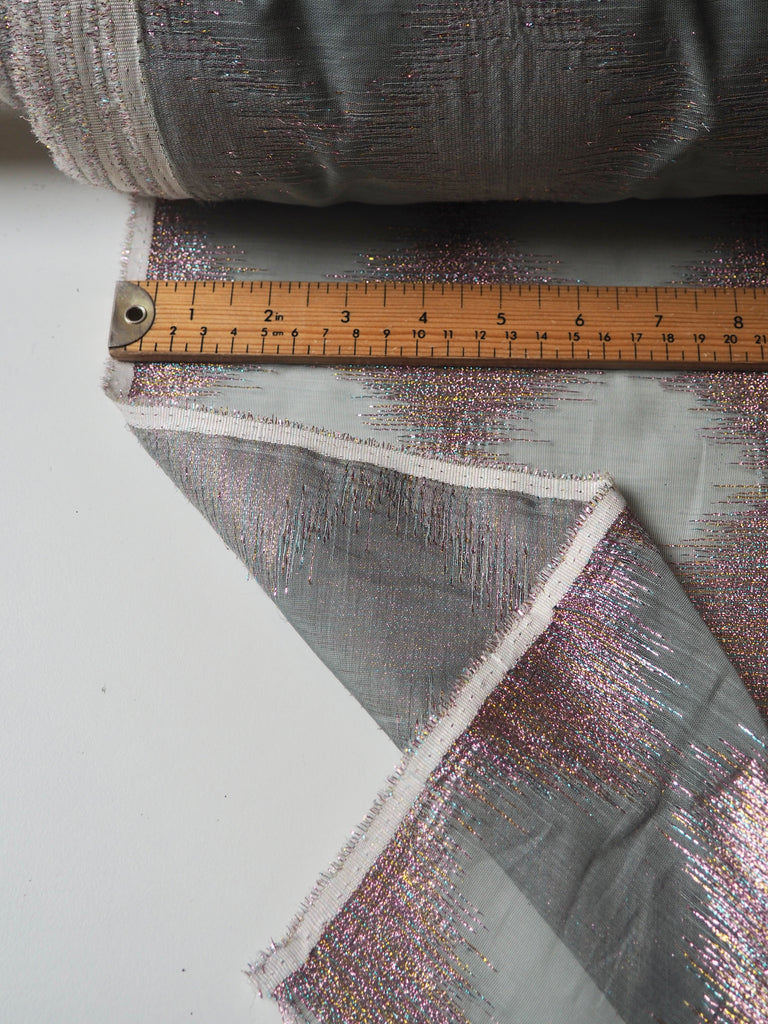 Pastel Rainbow Diamond Metallic Organza
