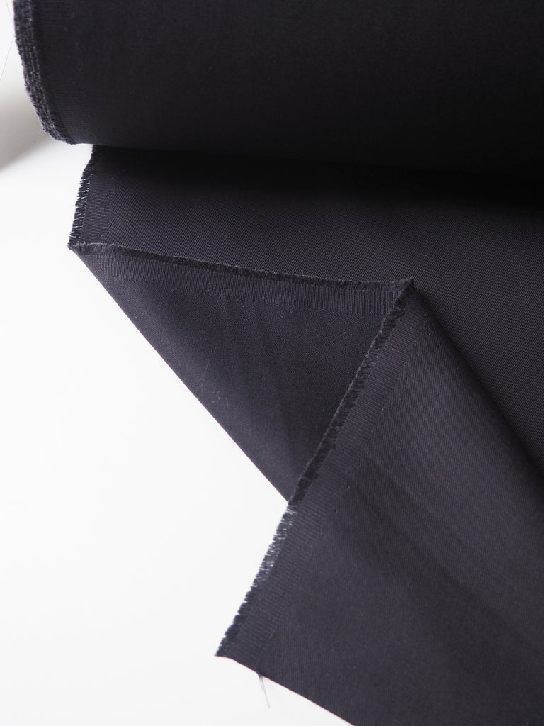 Dark Aubergine Cotton Twill