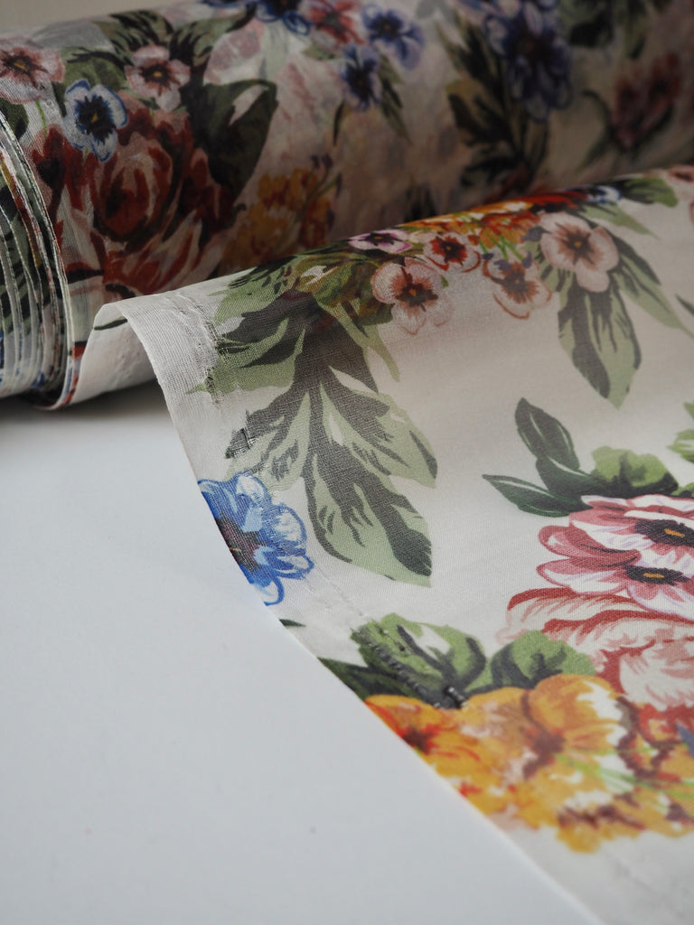 Aloha Floral Silk Organza