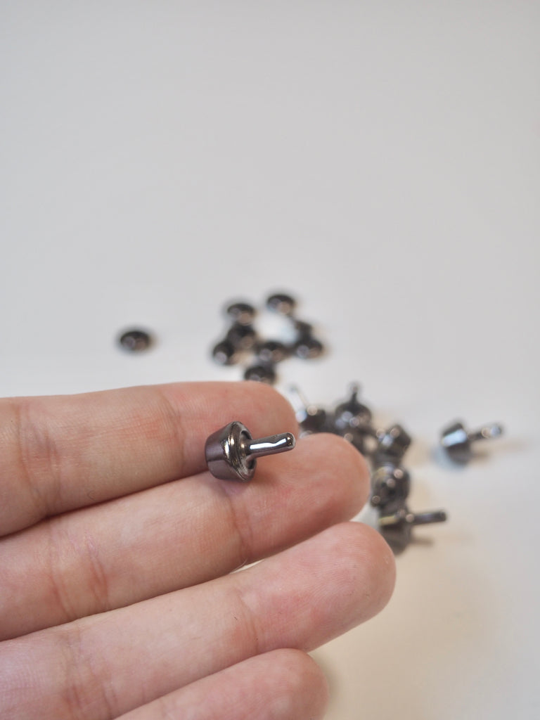 Gunmetal Chunky Studs 10mm