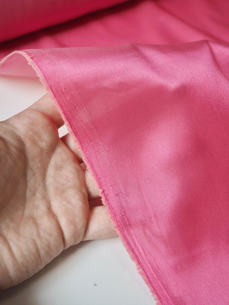 Salmon Pink Stretch Acetate Satin Twill Lining