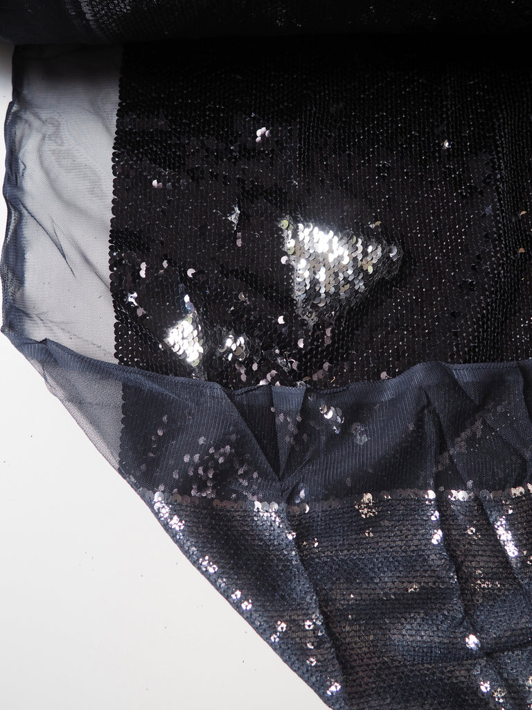 Navy + Silver Mermaid Sequin Tulle