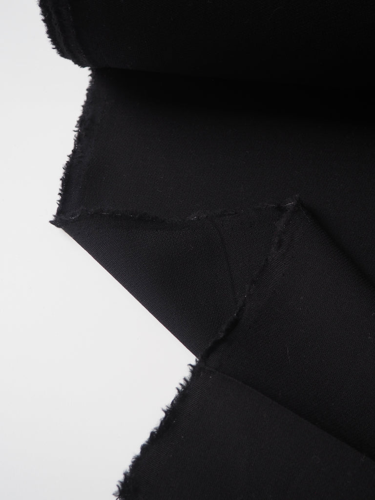 Black Wool Crepe