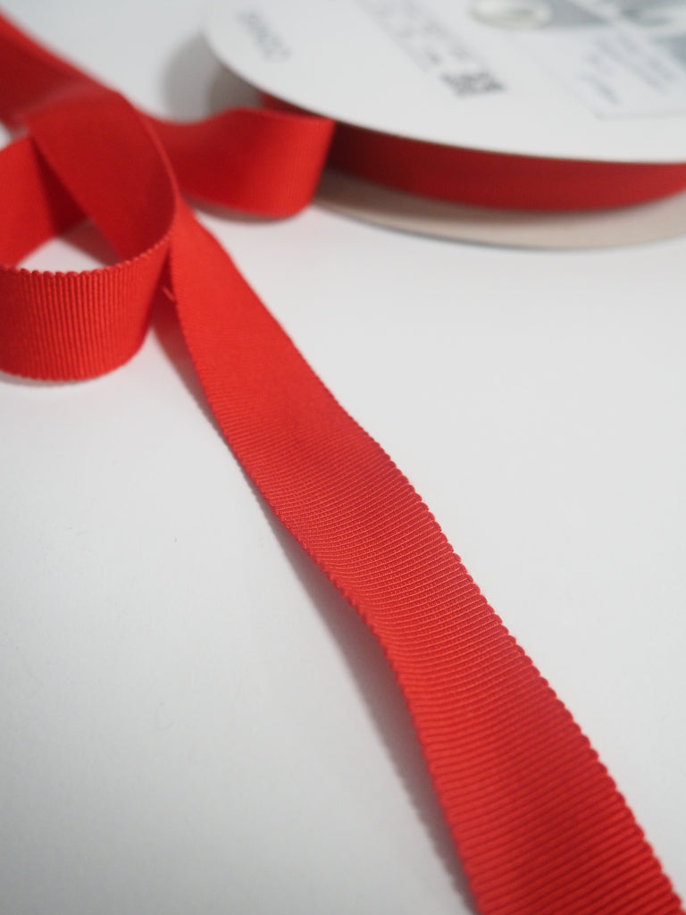 Shindo Cherry Grosgrain Ribbon 18mm