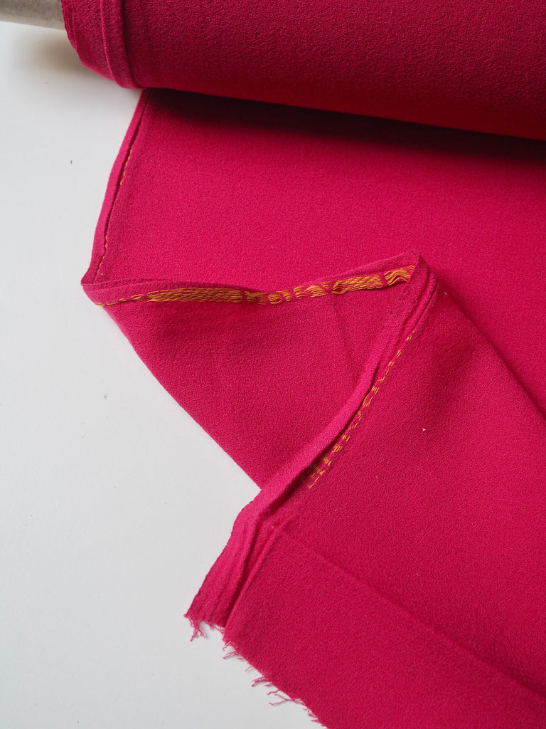 Raspberry Wool Crepe
