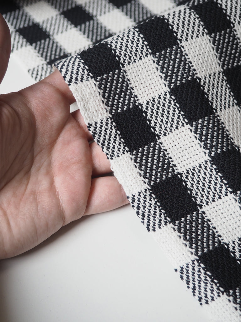 B+W Gingham Cotton Jacquard