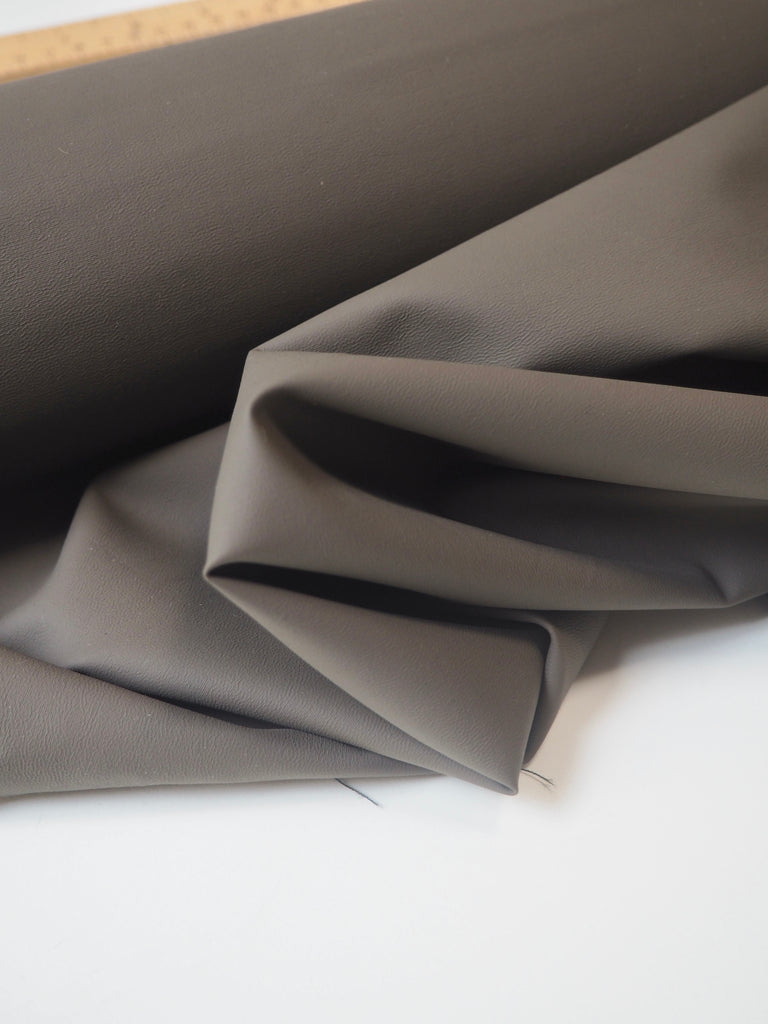 Black Wool Blend Ash Coated Suiting