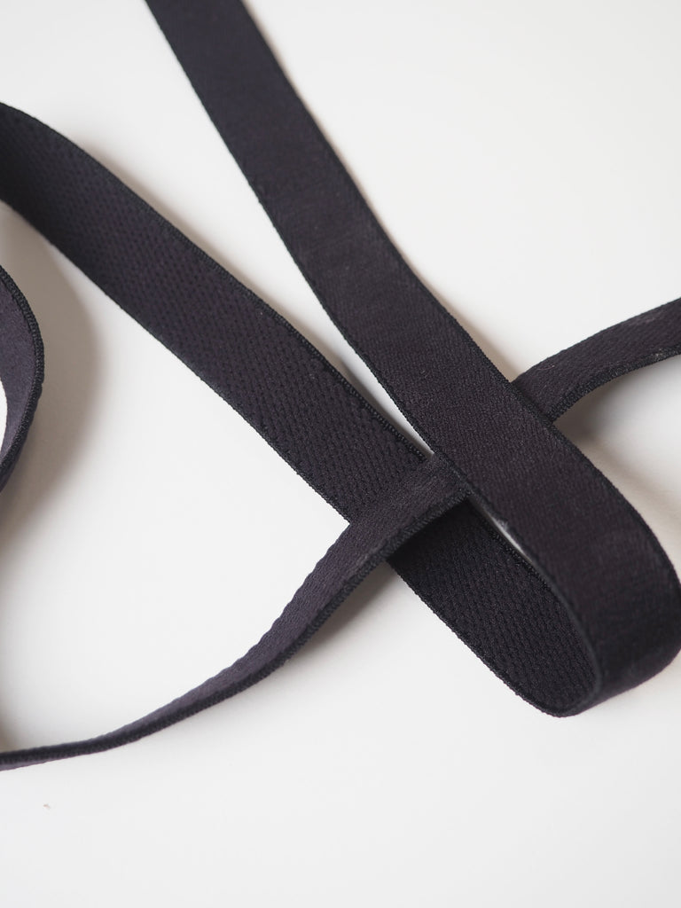 Black Strap Elastic 17mm