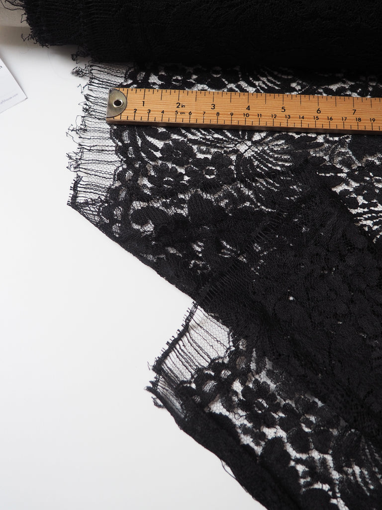 Black Butterfly French Lace