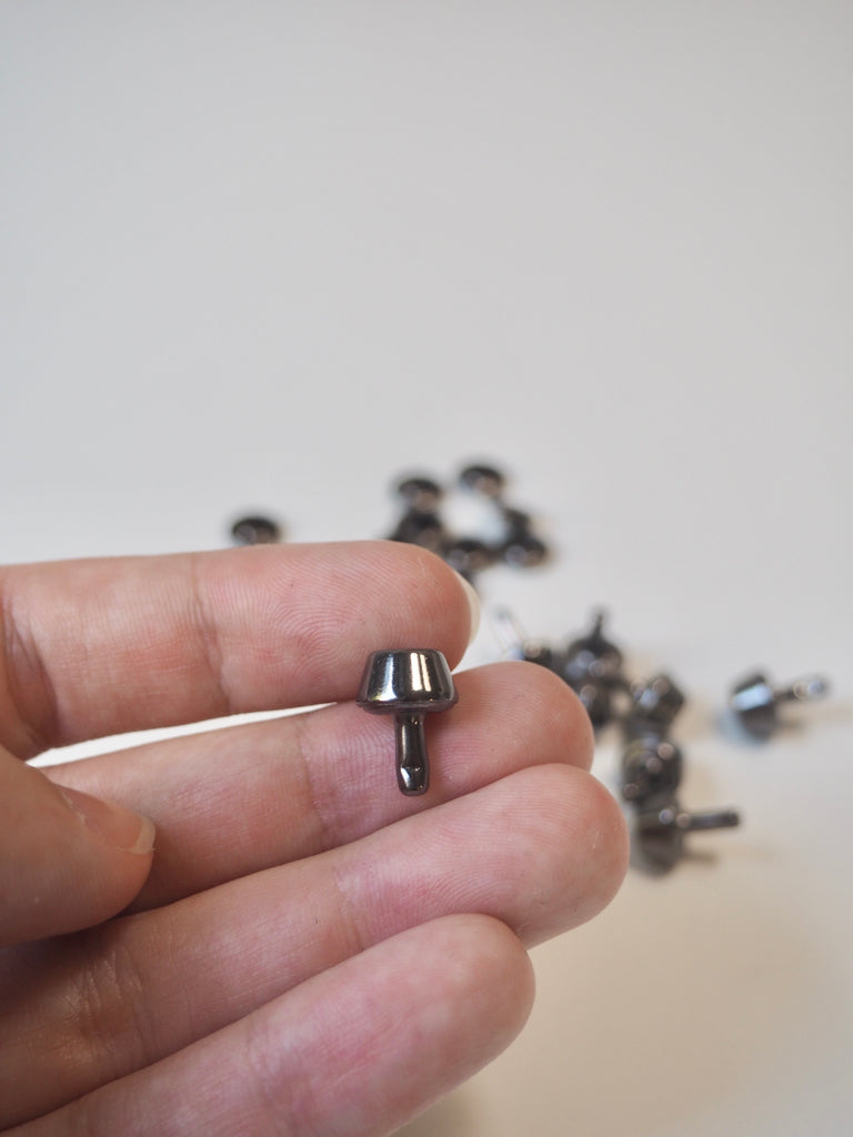Gunmetal Chunky Studs 10mm