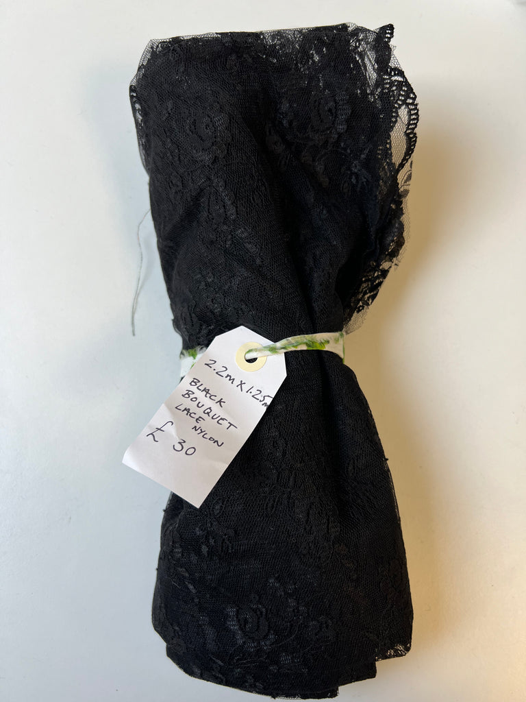 Black Bouquet Lace Remnant