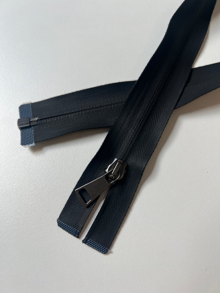 Lampo Black Plastic Coated Invisible Separating Zip 50-60cm