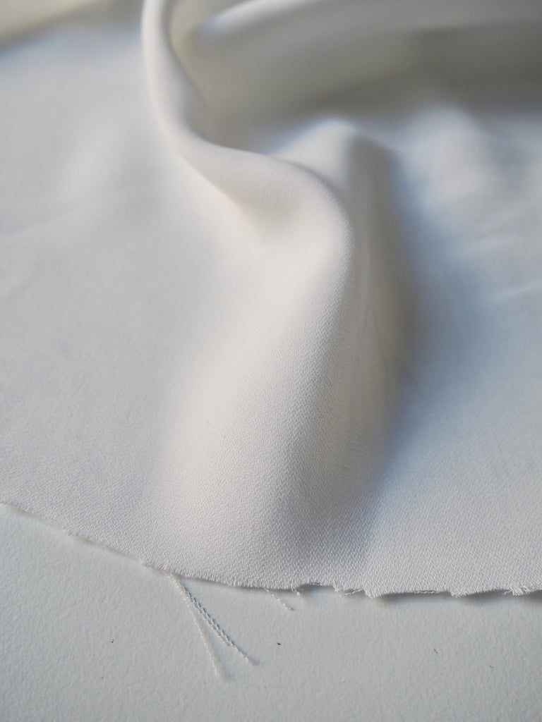 White Polyester Crepe