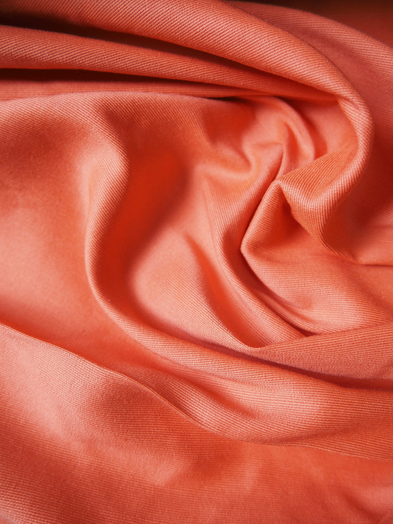 Coral Silk/Cotton Faille