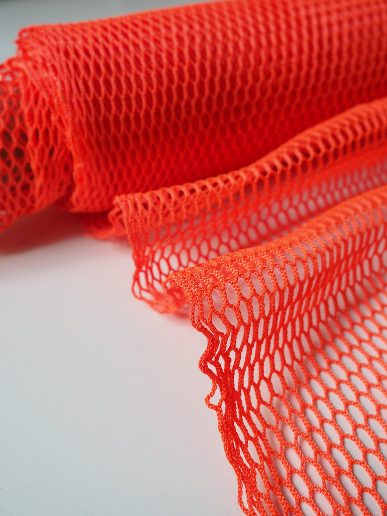Fluorescent Orange Nylon Netting