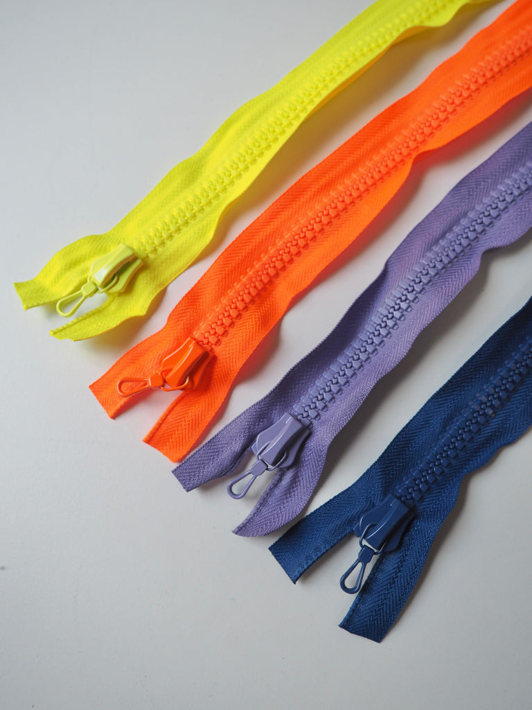 69cm/27inch Coloured Two-Way Zips