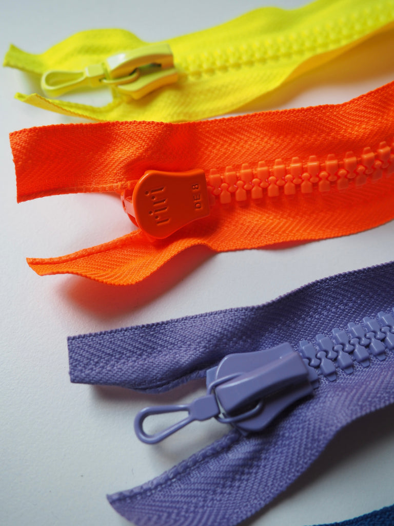 69cm/27inch Coloured Open Ended Zips