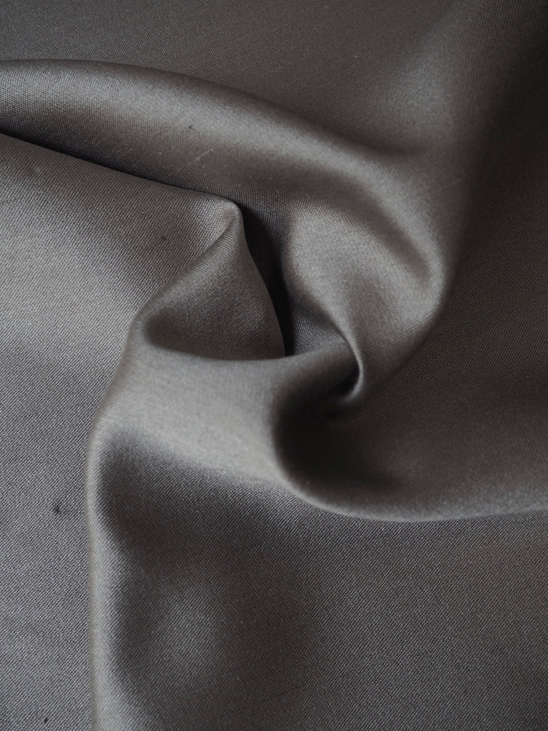 Stone Silk/Wool Gazar