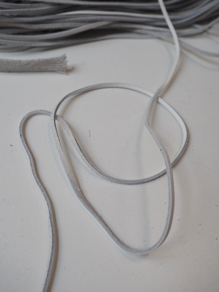 White Leather Cord 2mm