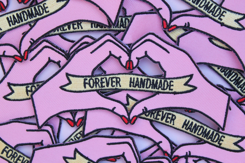 'Forever Handmade' Embroidered Patch