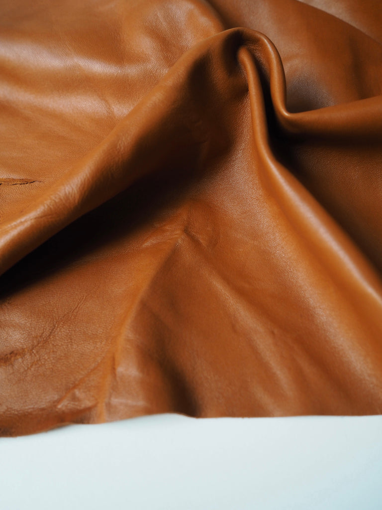 Cinnamon Calf-Skin Leather
