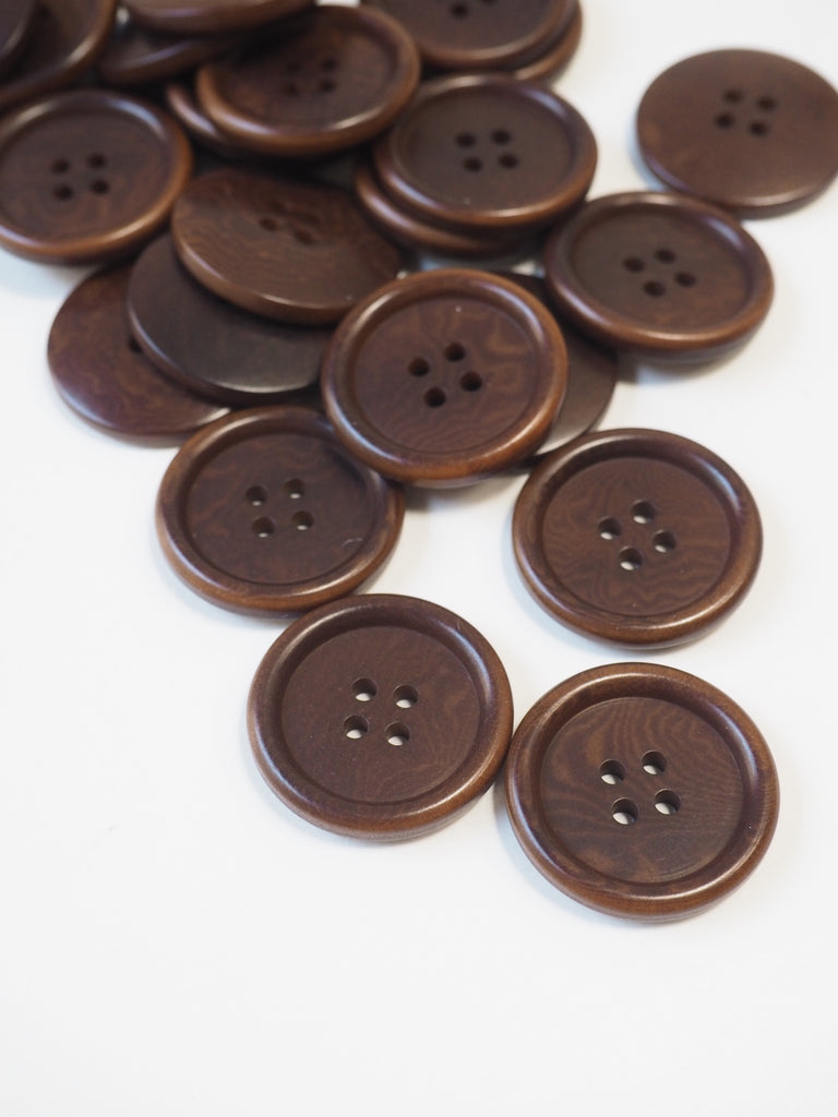 Mahogany Corozo Button 25mm