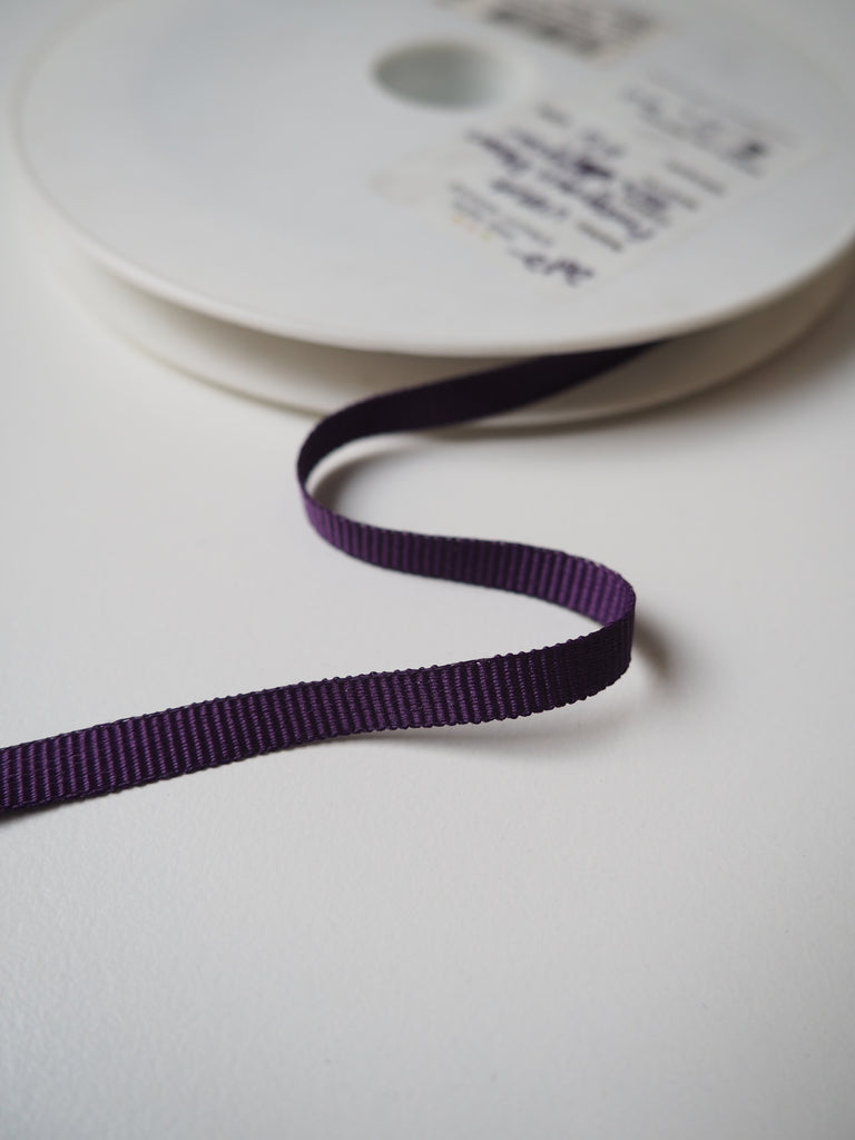 Violet Grosgrain Ribbon 6mm