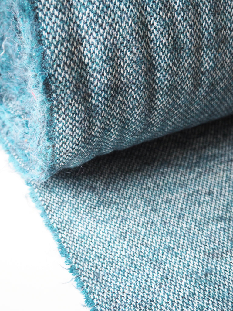 Teal Wool Tweed