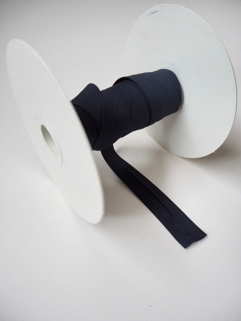 Navy Cotton Poplin Bias Binding 20mm