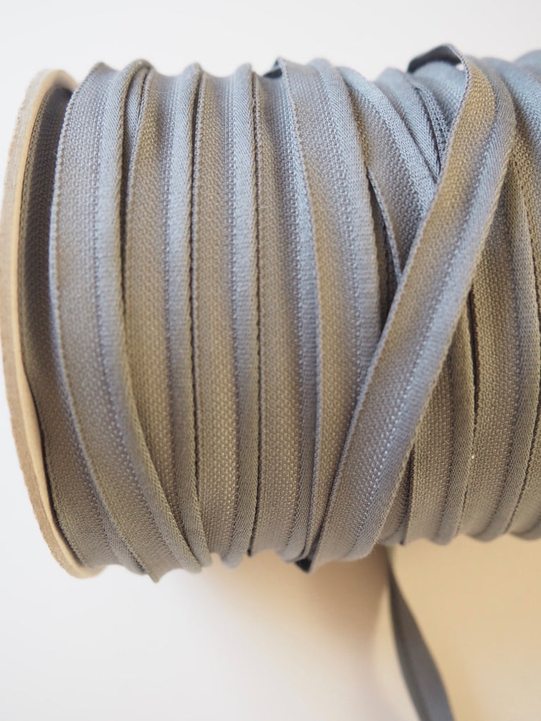 Grey Woven Piping 10mm