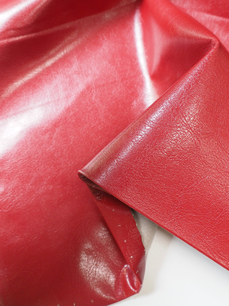 Red Stretch Faux Leather