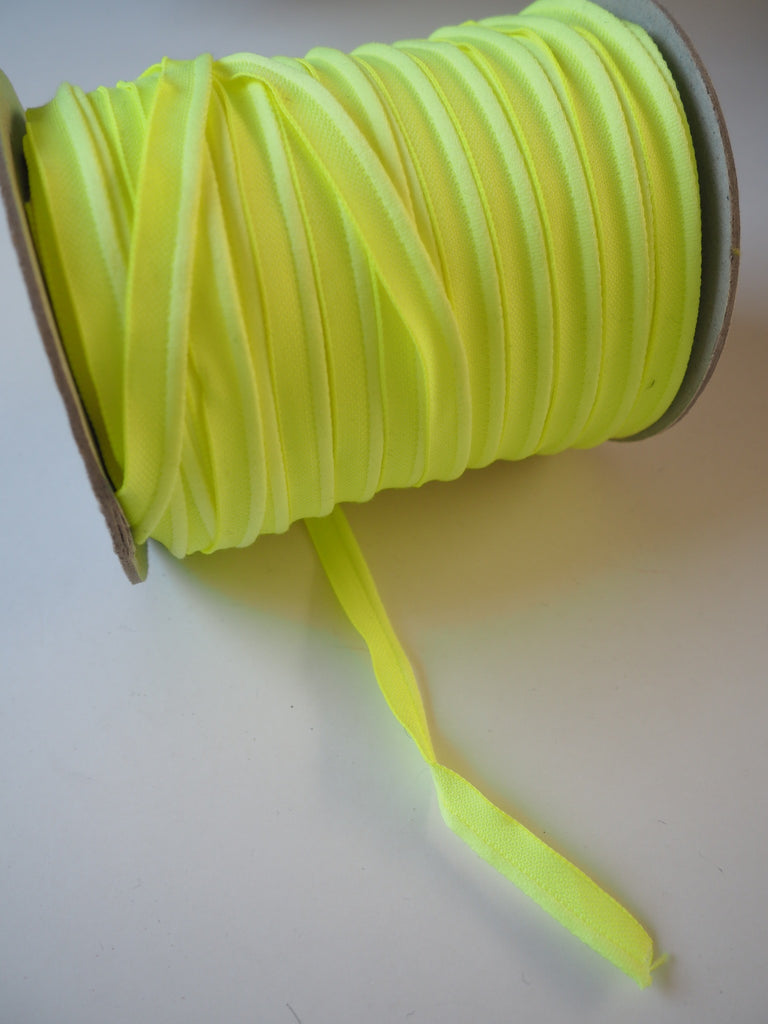 Neon Yellow Woven Piping 10mm