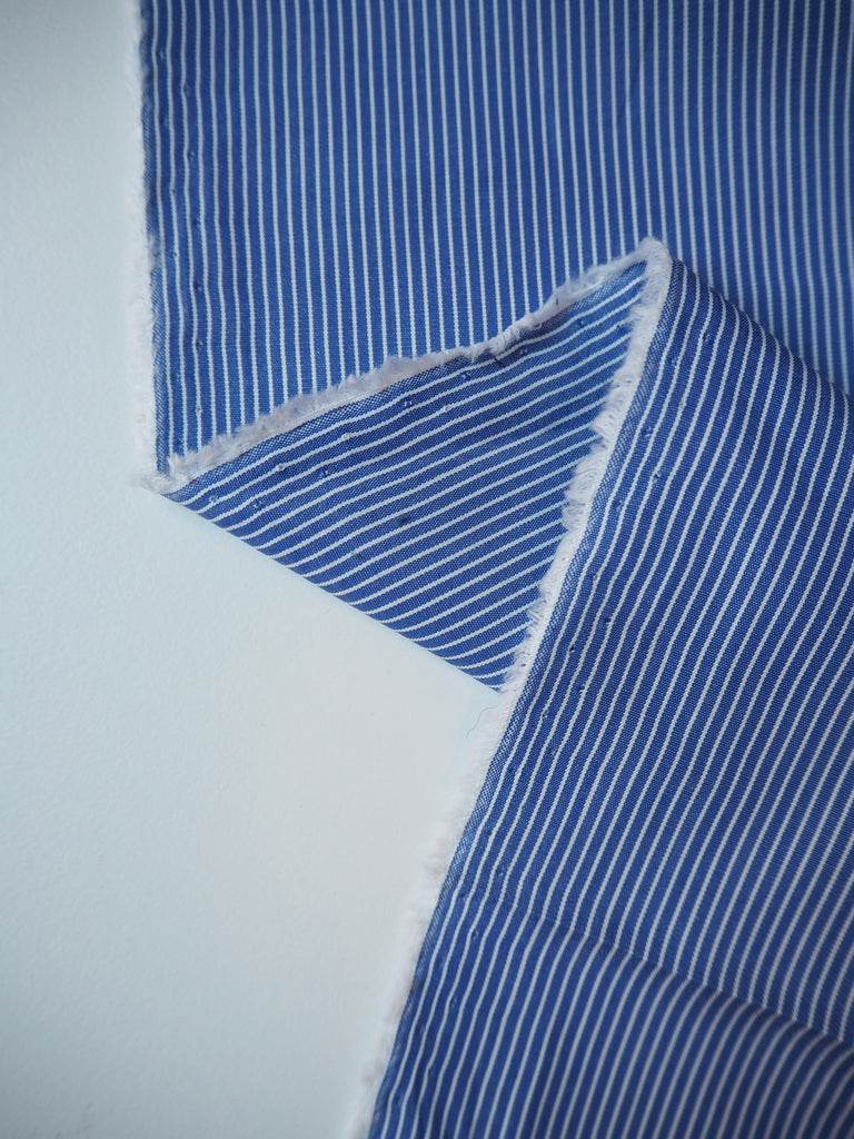 Classic Blue Pinstripe Cotton