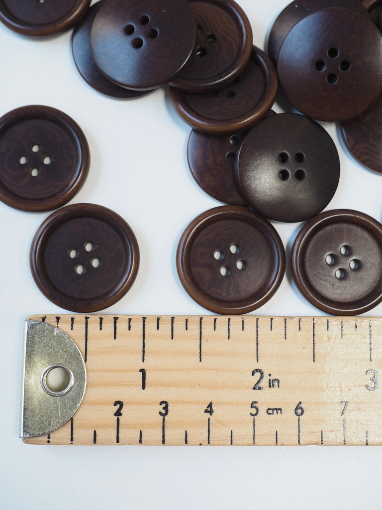 Mahogany Corozo Button 25mm