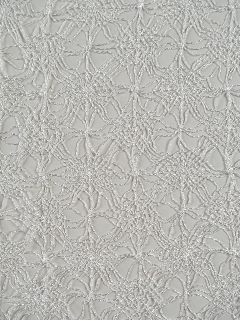 Clementia White Square Web Lace