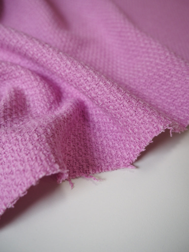 Lilac Cotton Tweed