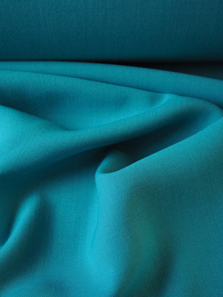 Turquoise Double Wool Twill