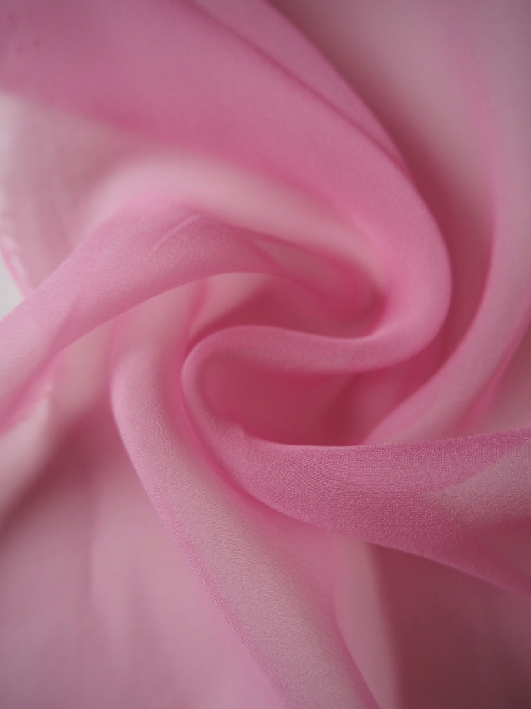Pink Silk Chiffon